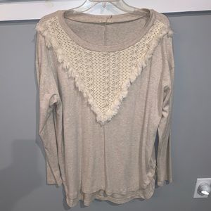 Entro sweatshirt with fringe detail
